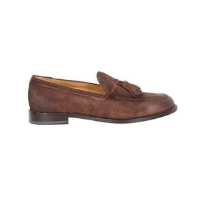 CORVARI Men's Suede Tassel Loafer Shoes Men BROWN Moccasins